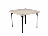 Amazon.com: Lifetime Card Table with 37-Inch Square Molded Top, Almond: Patio, Lawn & Garden