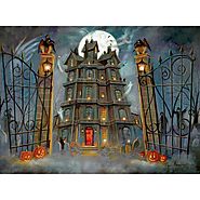Bits and Pieces The Haunted House Halloween Jigsaw Puzzle - Puzzle Haven