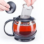 bobuCuisine Stunning Glass Tea Pot Globe with Cozy Warmer, 1200 Ml - Embellish Your Kitchen - No Spill - Large Enough...