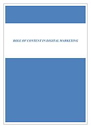 Role of Content in Digital Marketing