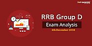 RRB Group D Exam Analysis 4th December 2018 Questions Asked