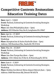 Competitive Contents Education Training Dates