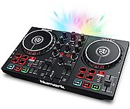 Numark Party Mix II - DJ Controller with Party Lights, DJ Set with 2 Decks, DJ Mixer, Audio Interface and USB Connect...
