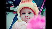 Cute baby Khushi saying जय बाप्पा मला बुद्धी दे