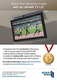 Experience the Olympics in style with an Ultralift TV Lift