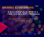 Encrybit Achievements — PRIVATE SALE starts from 1st November, 2018