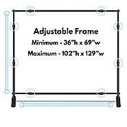 Wall26 Professional Large Tube Telescopic Tube for Photography Backdrop | Trade Show Display - 10'x8' : ...