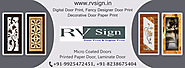 Micro Coating Door Paper Print from RV Sign