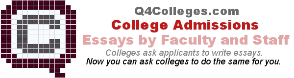 Headline for College Admissions Essays written by Faculty and Staff