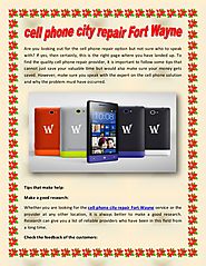 Cell phone city repair fort wayne