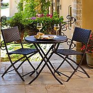 Best-Rated Folding Outdoor Patio Bistro Sets - Reviews ::Patio-furniture-accessories