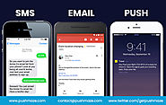 Comparison of Push notifications vs SMS vs Email marketing Infographics