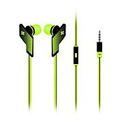 Buy Promate Swank Comfort-Fit Universal Stereo Earphones with mic for Mobile Phone - Green | Online in Dubai, UAE, Ku...