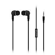 Buy Promate Premium Bass Stereo Headphones In-Ear with Tangle Free Cable Inline Microphone , Earmate-iS White | Onlin...