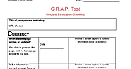 C.R.A.P. Website Evaluation Checklist