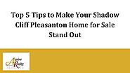 Top 5 Tips to Make Your Shadow Cliff Pleasanton Home for Sale Stand Out