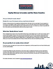 Equity Release in London and the home counties