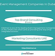 Event Management Companies In Dubai - Edelman Dubai