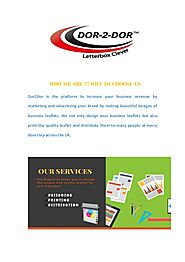 Get the Advertising leaflets Services | Dor2Dor