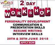 Personality Development Workshop in Gurgaon | World Law Centre