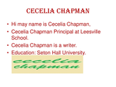 Cecelia chapman