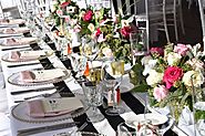 Modern Trendy Islands Wedding: Pink Meets Black & White Stripes | Celebrations LTD