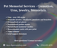 Pet Memorial Services — Cremation, Urns, Jewelry, Memorials.