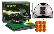 OptiShot Home Simulator Bundle - Includes Callaway Net, 18 FREE HX Practice Balls, 3 Extra US Open Virtual Courses