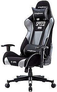 GTRACING High Back Gaming Chair Fabric And PU Racing Chair Backrest And Height Adjustable E-sports Chair Ergonomic Co...