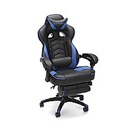 RESPAWN-110 Racing Style Gaming Chair - Reclining Ergonomic Leather Chair with Footrest, Office or Gaming Chair (RSP-...
