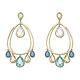 Azore Drop Pierced Earrings - Jewelry - Swarovski Online Shop