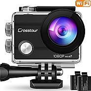 Crosstour Action Camera Underwater Cam WiFi 1080P Full HD 12MP Waterproof 30m 2" LCD 170 degree Wide-angle Sports Cam...