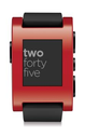 Amazon.com: Pebble Smart Watch for iPhone and Android Devices (Red): Cell Phones & Accessories