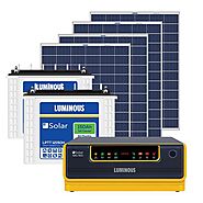 1 kW Off Grid Solar System - Luminous Brand - Rs. 103,000