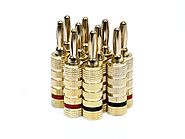 Monoprice Gold Plated Speaker Banana Plugs