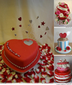 Valentines Cake,Cookies,Cupcake and Chocolate