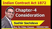 Indian Contract Act 1872- Chapter-4 Consideration (Part-1)