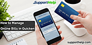 How to Manage Online Bills in Quicken - Support Help