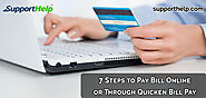 How to Pay Bill Online or Through Quicken Bill Pay