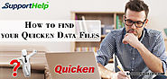 How to find Your Quicken Data Files