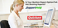 Is Your Quicken Report Option/Tab Not Showing Reports?