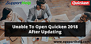 Unable To Open Quicken 2018 After Updating - SupportHelp