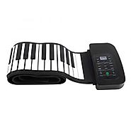 Andoer 88 Keys Portable Silicone Roll Up Piano Keyboard