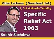 Specific Relief Act 1963 Video Lectures
