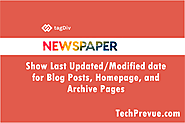 How to Show Last Updated/Modified Date on Newspaper WordPress Theme?