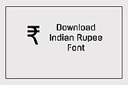 Download Rupee Symbol Font - Indian Rupee Font