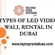 Various types of Video Wall Rental in Dubai - Laptoprentaluae.com