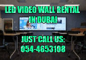 Call @054-4653108 - Video Wall Rental Dubai