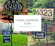 Reflective House Number Address Signs