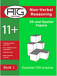 Buy 11+ CEM Style Non-Verbal Reasoning 3D Book Online | CEM Style Non-Verbal Reasoning |Eleven Plus RTG Shop